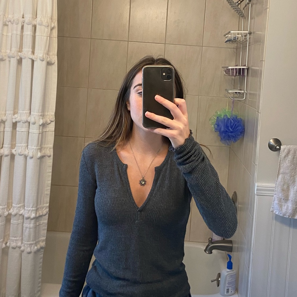 Out From Under Notch Henley Top